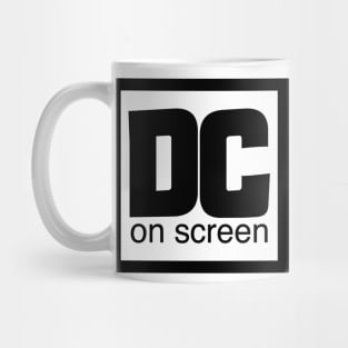 DC on SCREEN Logo Black Border Mug